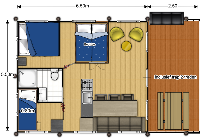 Cottage plattegrond De Haeghehorst.png
