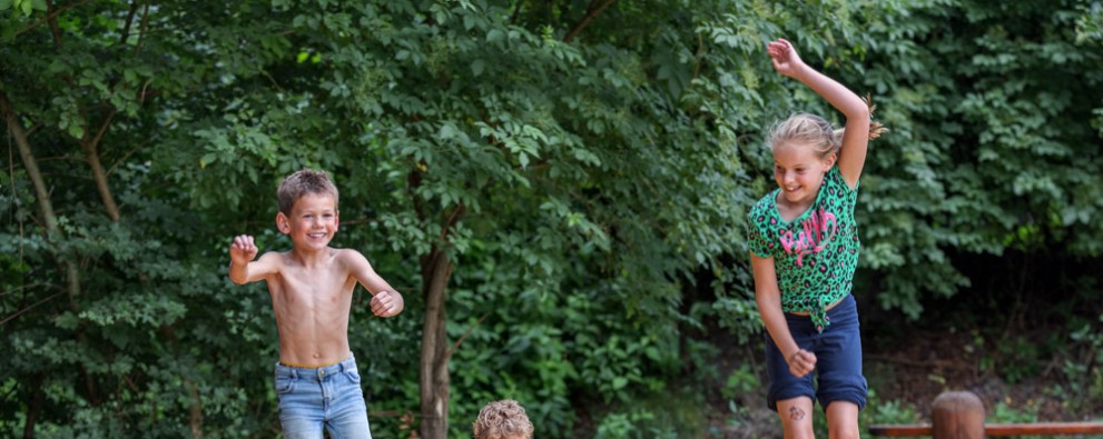 Kindvriendelijke camping Veluwe airtrampoline